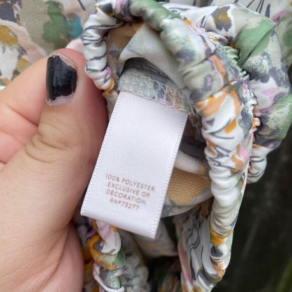 LC Lauren Conrad Ditzy Floral One Shoulder Blouse | S - Picture 5 of 6